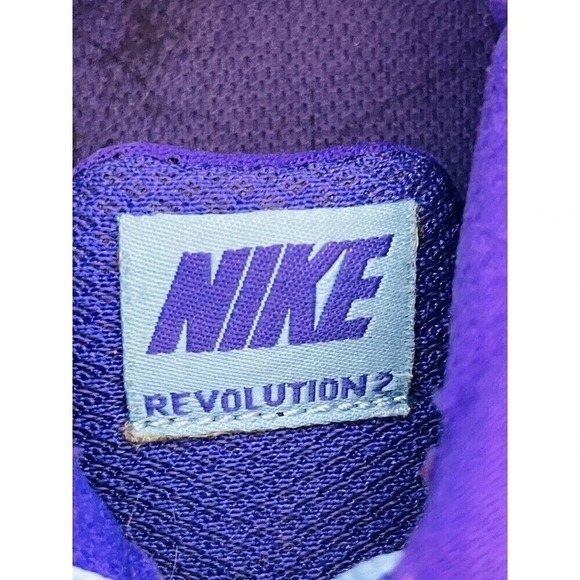 Nike Womens Revolution 2 Running Training Shoe  554902-023 SZ 7.5 Black Purple - Picture 5 of 10
